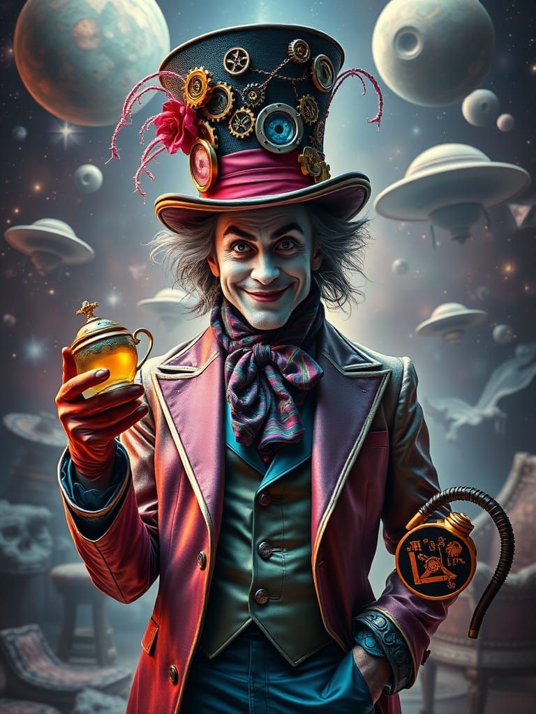 Galactic Mad Hatter in Cosmic Setting