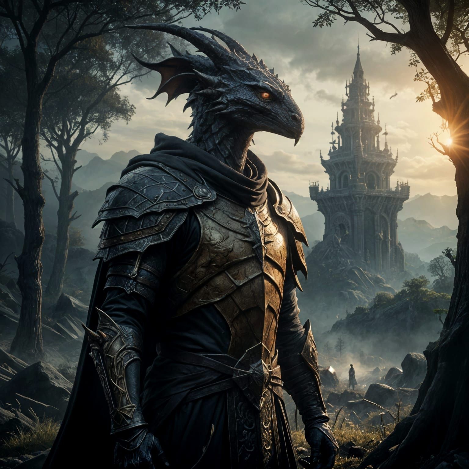 Tall, Thin Man with Oversized Ears and Long Nose, Sporting L...