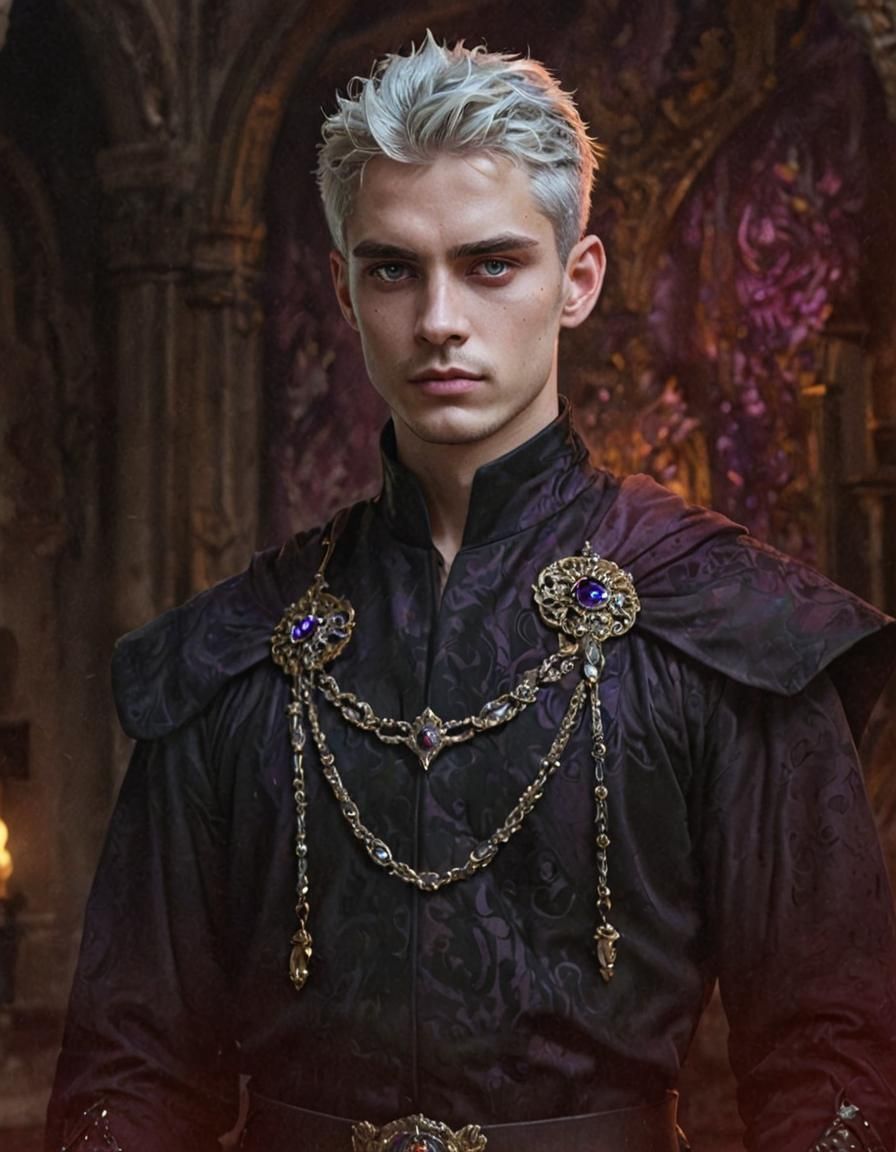 Fantasy King Portrait in Ornate Attire