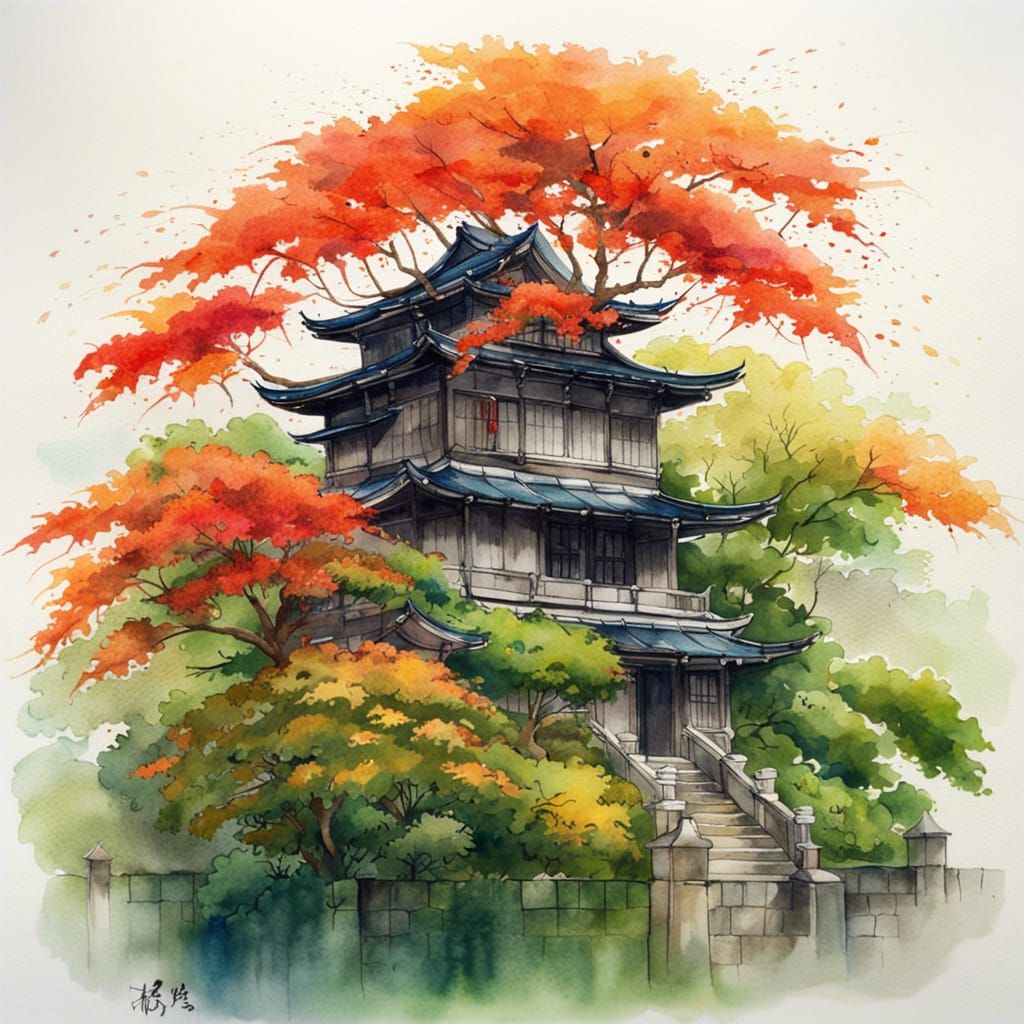 Maple Tree Mansion in Highland Landscape