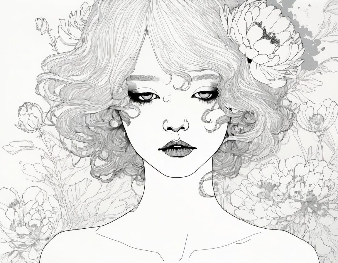 Vibrant Peony Blooms in Sunlit Garden