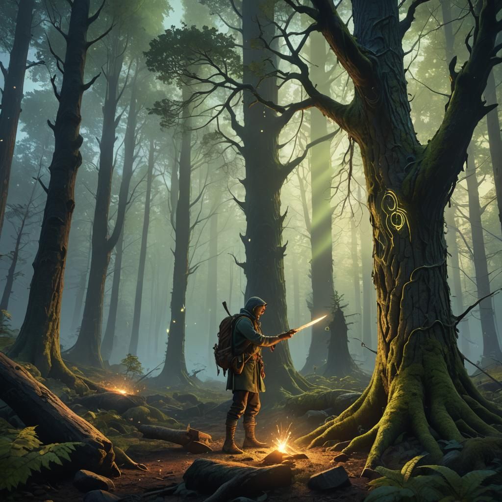 Mystical Forest Bushcraft Expert in Unreal Engine