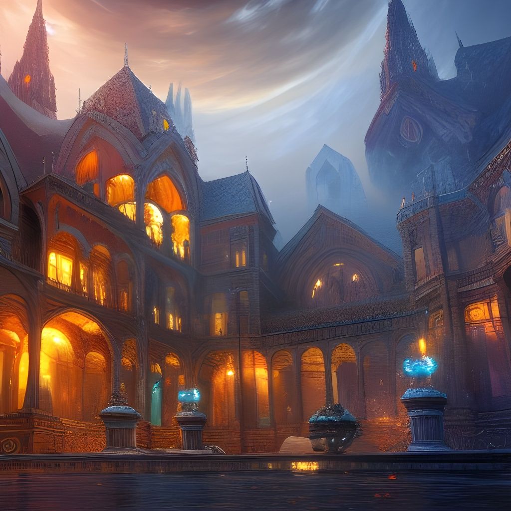 Archmage's Domicile: Hyperdetailed Fantasy Render