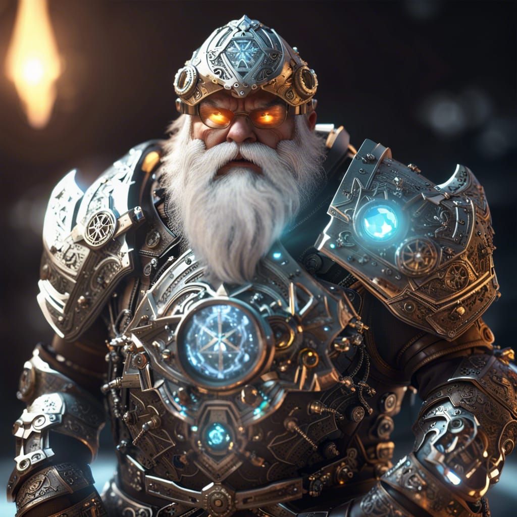 Dwarf Artificer in Steampunk Armor
