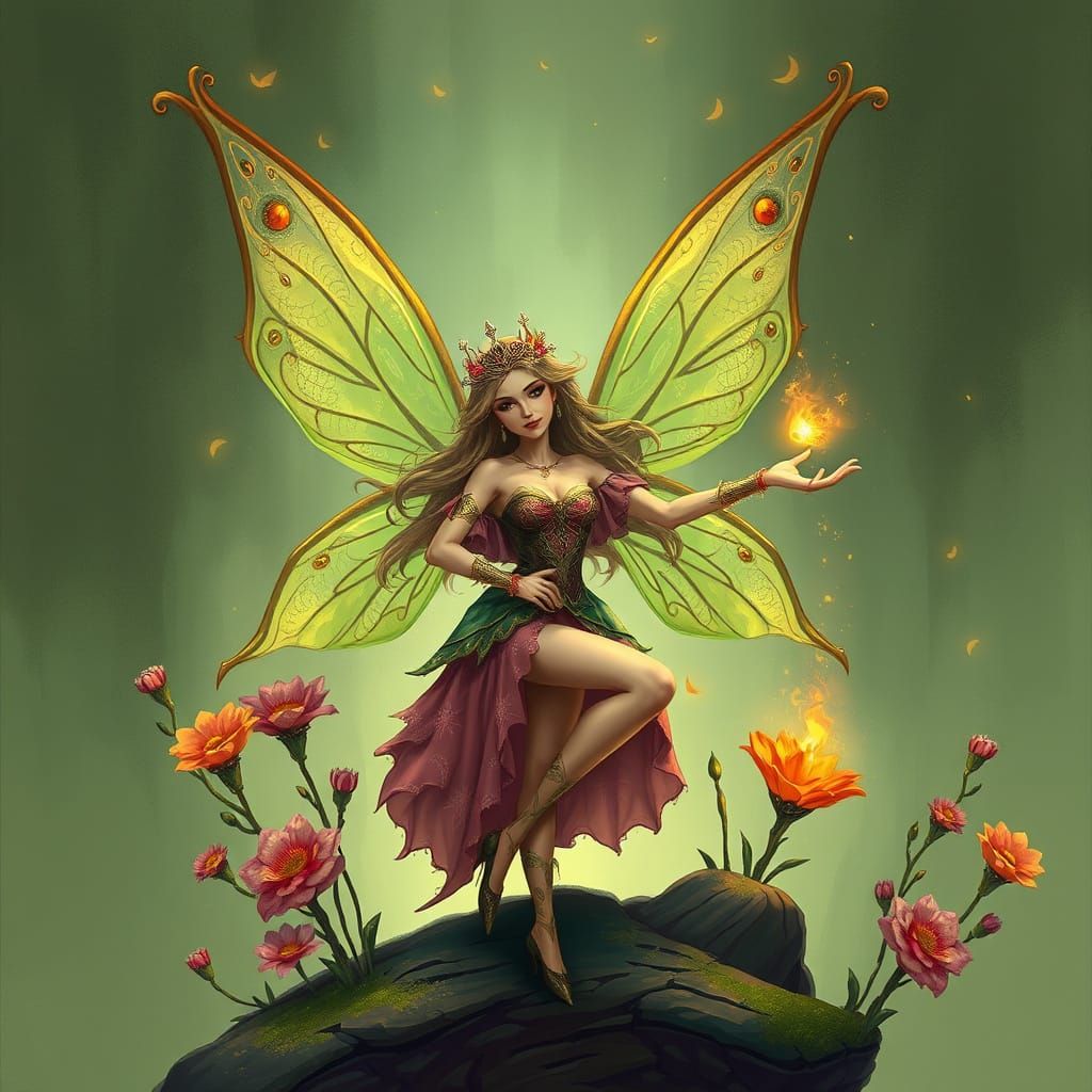 Enchantress Fairy with Glowing Magic