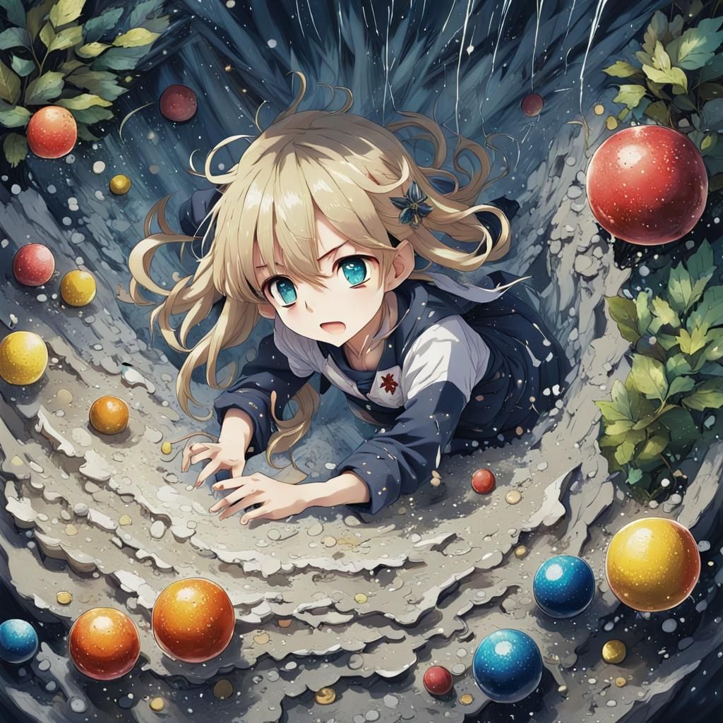 Detailed Textures in Anime Style Composition