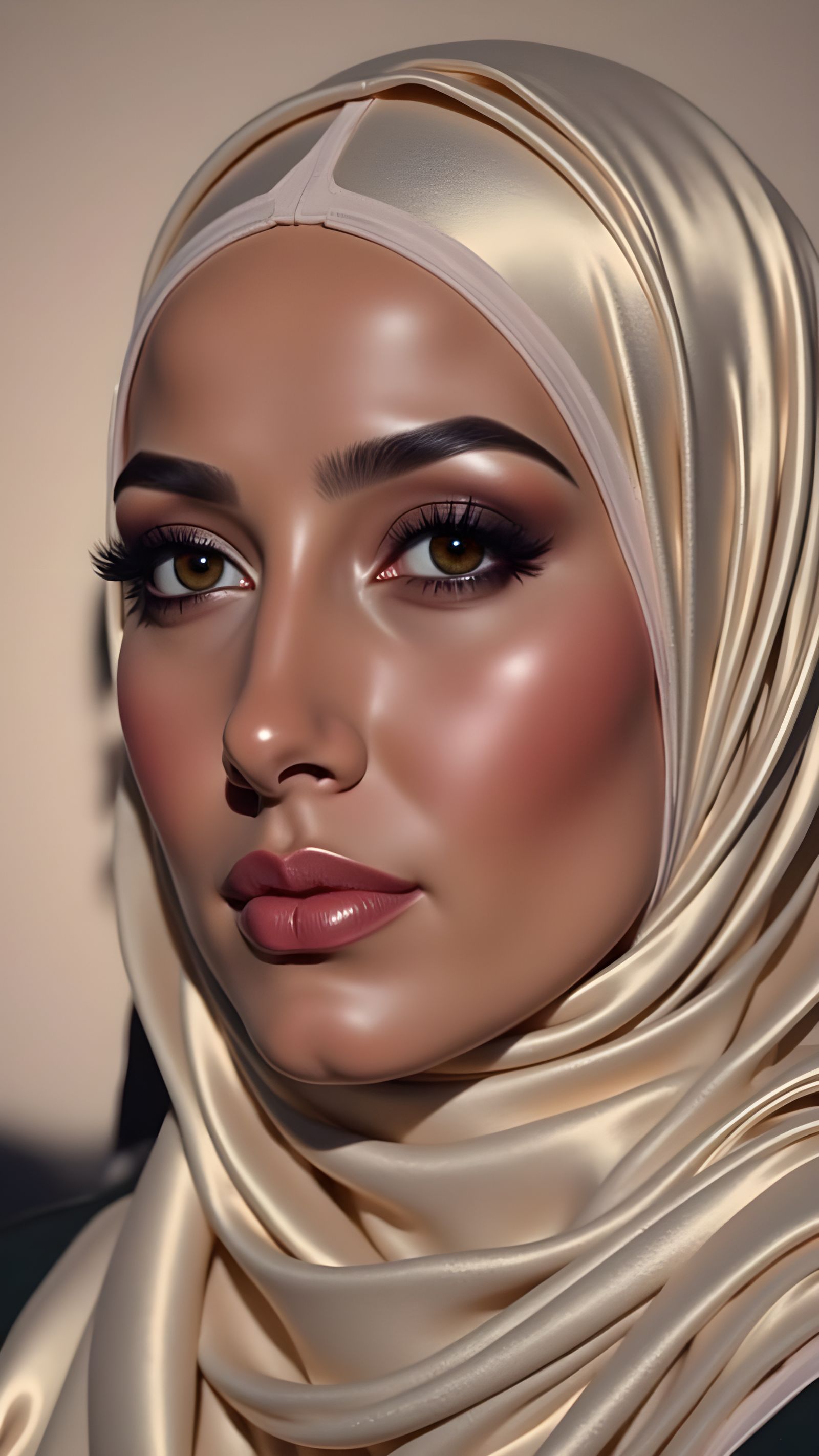 Surreal Portrait of a Beautiful Hijabi Woman