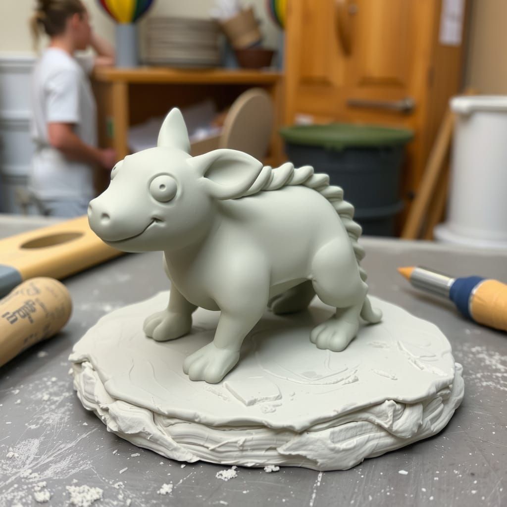Animated Clay Animal in Workshop