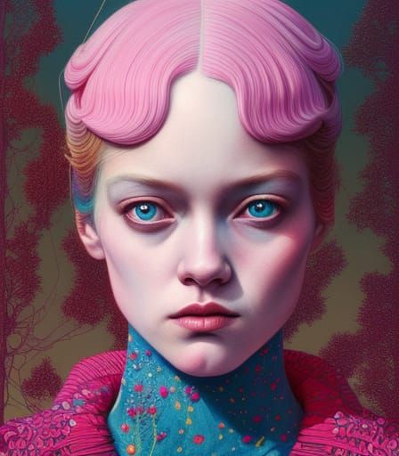 Elegant Princess in Ornate Digital Art Style