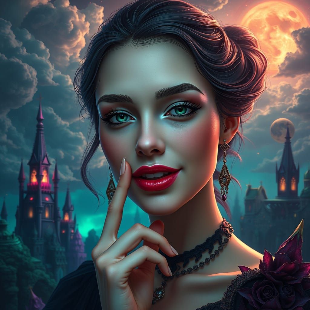 Enigmatic Beauty in Whispers of Wonder