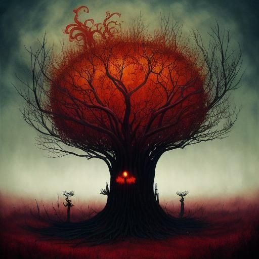 Gothic Girl Reading: A Modern Fairytale Scene