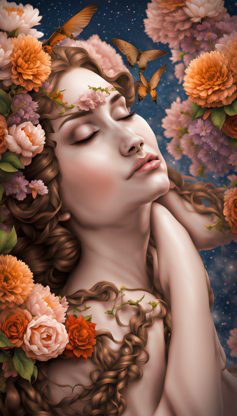 Loving Embrace Under Starry Night Sky