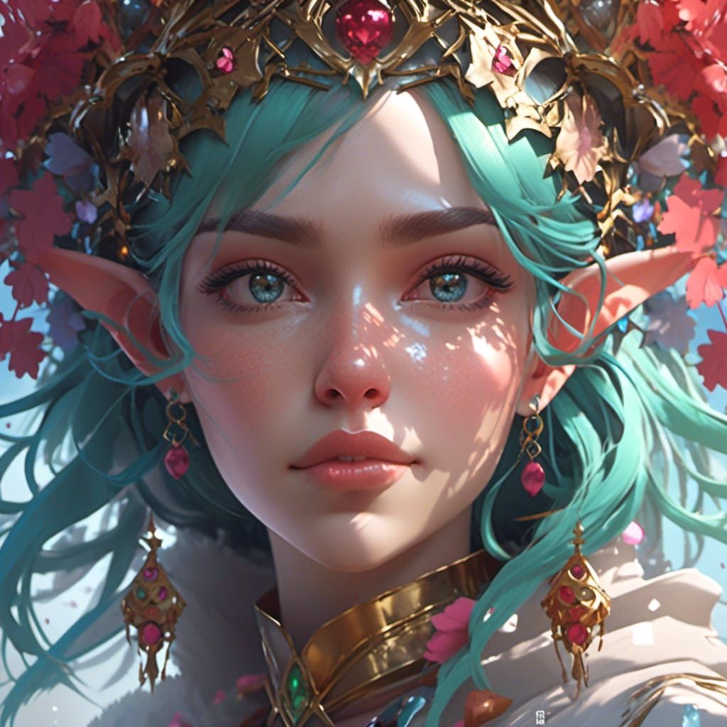 Hyperdetailed Portrait of Ice Spice in Artstation Style