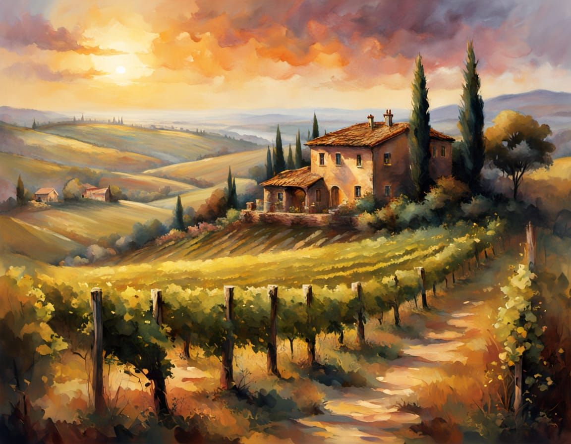 Tuscan Vineyard