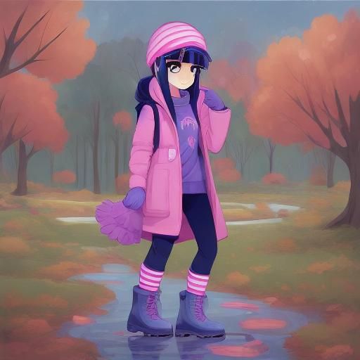 Twilight Sparkle as Human Girl in MLP Style