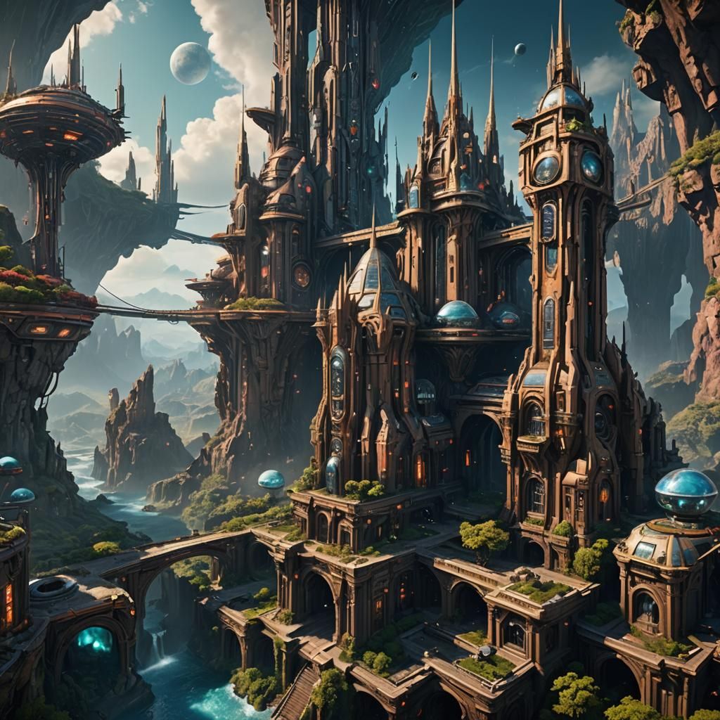 Create something truly pretty and spectacular Sci fi