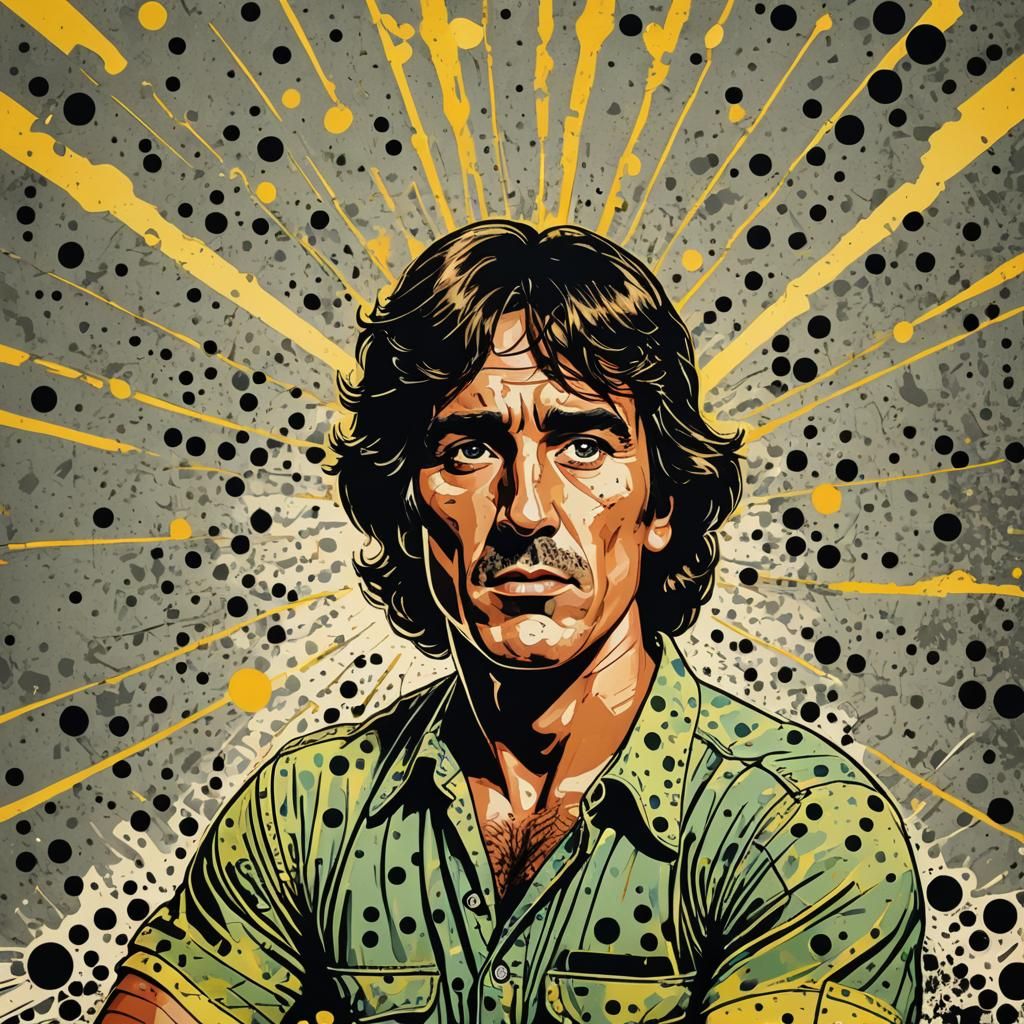 Rambo Underground: Pop Art Screen Print in 8k