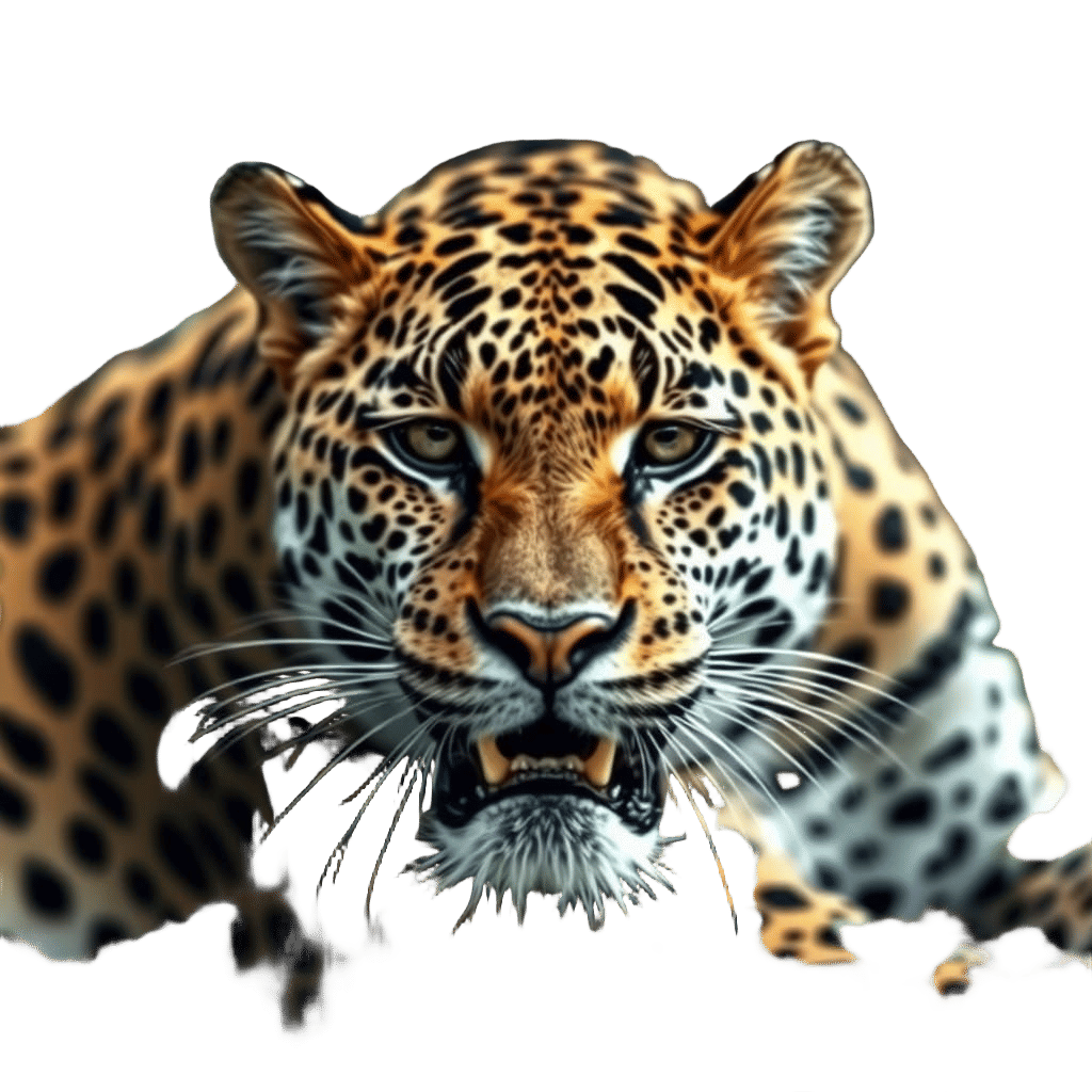 Leopard Portrait: Intense Gaze of a Wild Predator