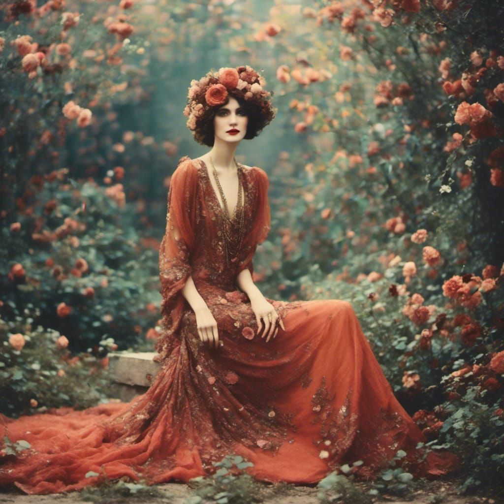 Vintage Portrait in 1920s Style