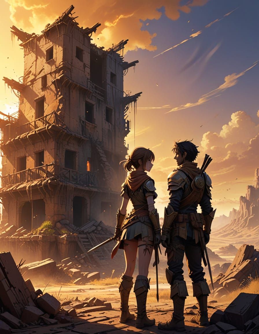 Intense Anime Moment: Close, Emotionally Charged Encounter