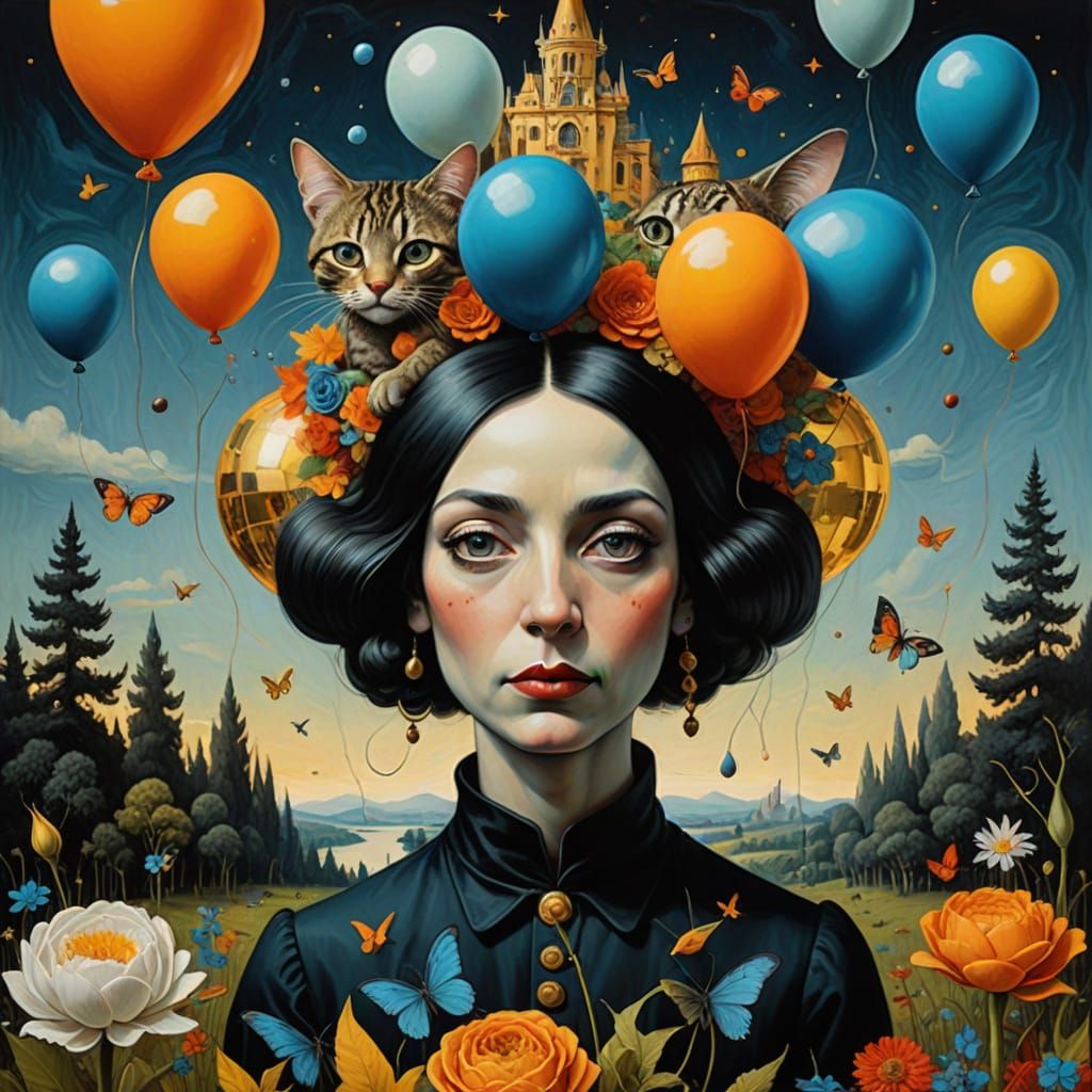 Grotesque Steampunk Pinocchio in a Surreal Nightmare Landsca...