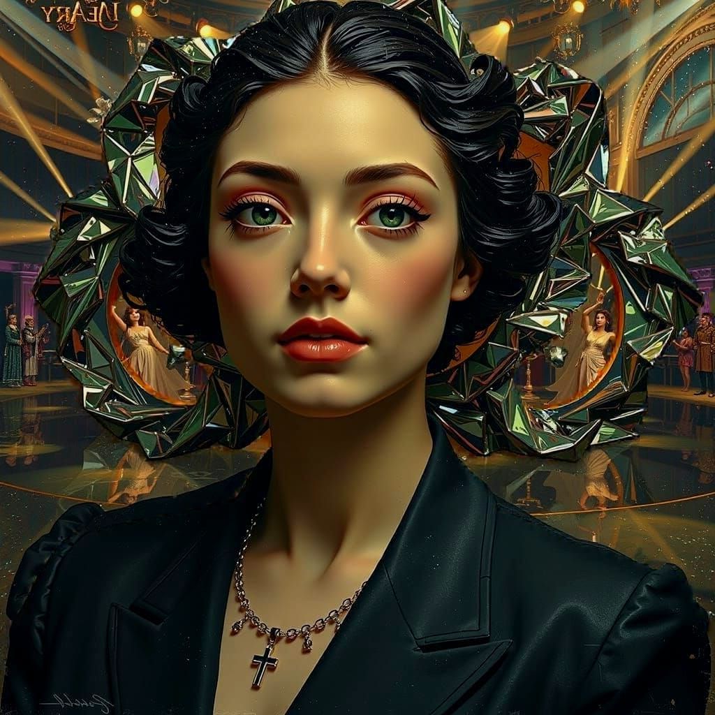 Ornate Ice Sculpture Melts Amidst Opulent Revelry