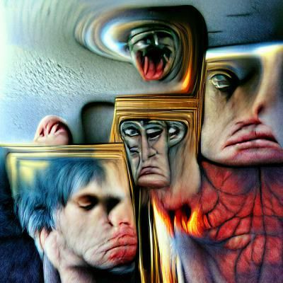 Abstract Self Reflection: A Fractured Identity