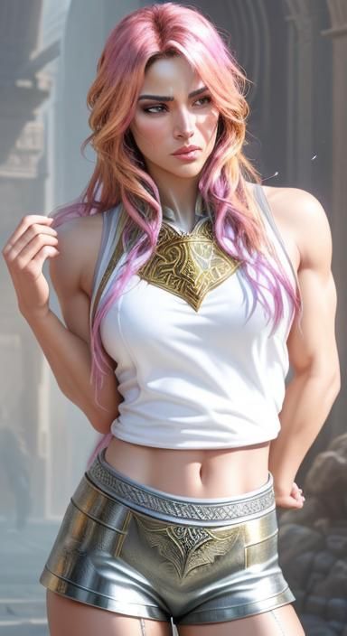 Majestic Warrior in Golden Armor: Concept Art