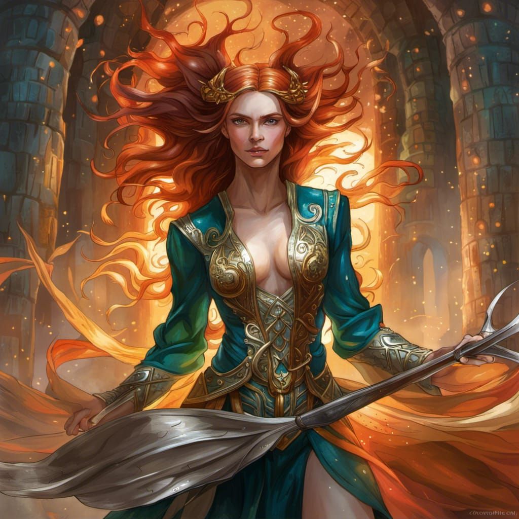 Hyperdetailed Portrait of Galadriel in Lothlorien Forest