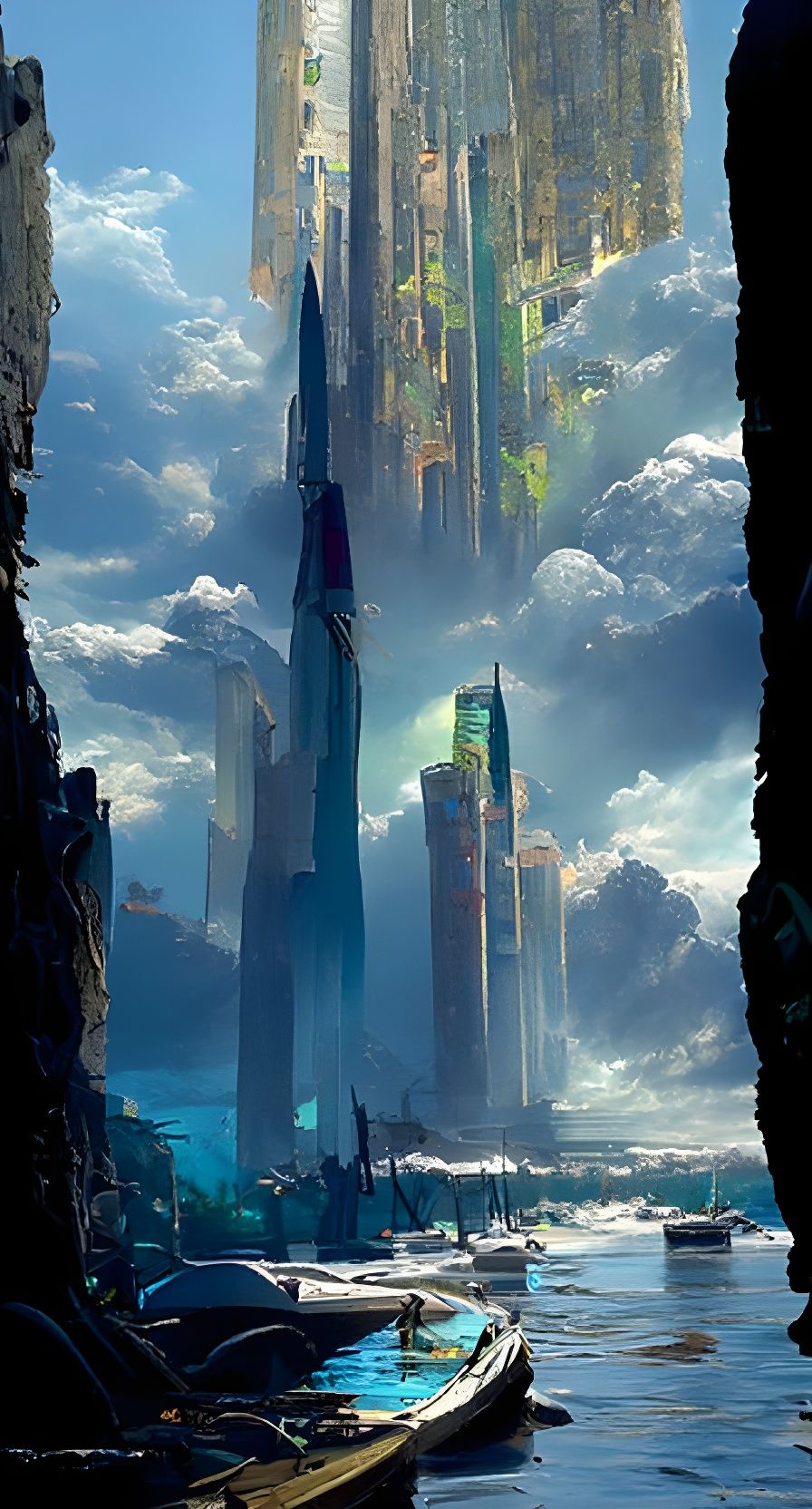 Post-Apocalyptic City Reclaimed by Nature