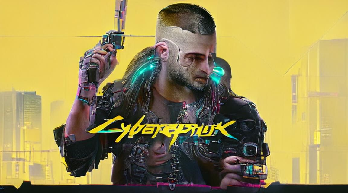 Cyberpunk Character in Neon Cityscape