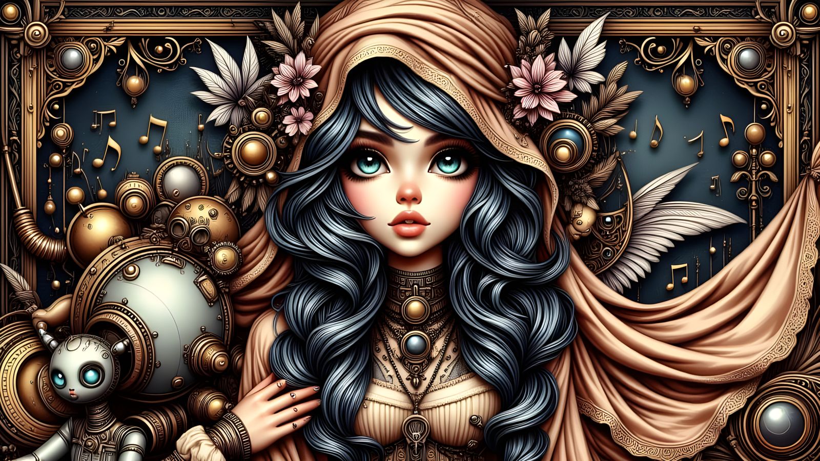 Steampunk Chibi Babe 01