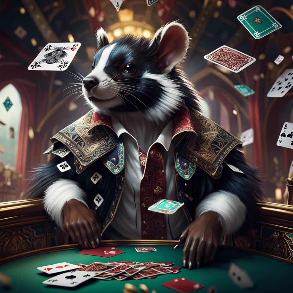 Casino Skunk Card Dealer with Card Bridge