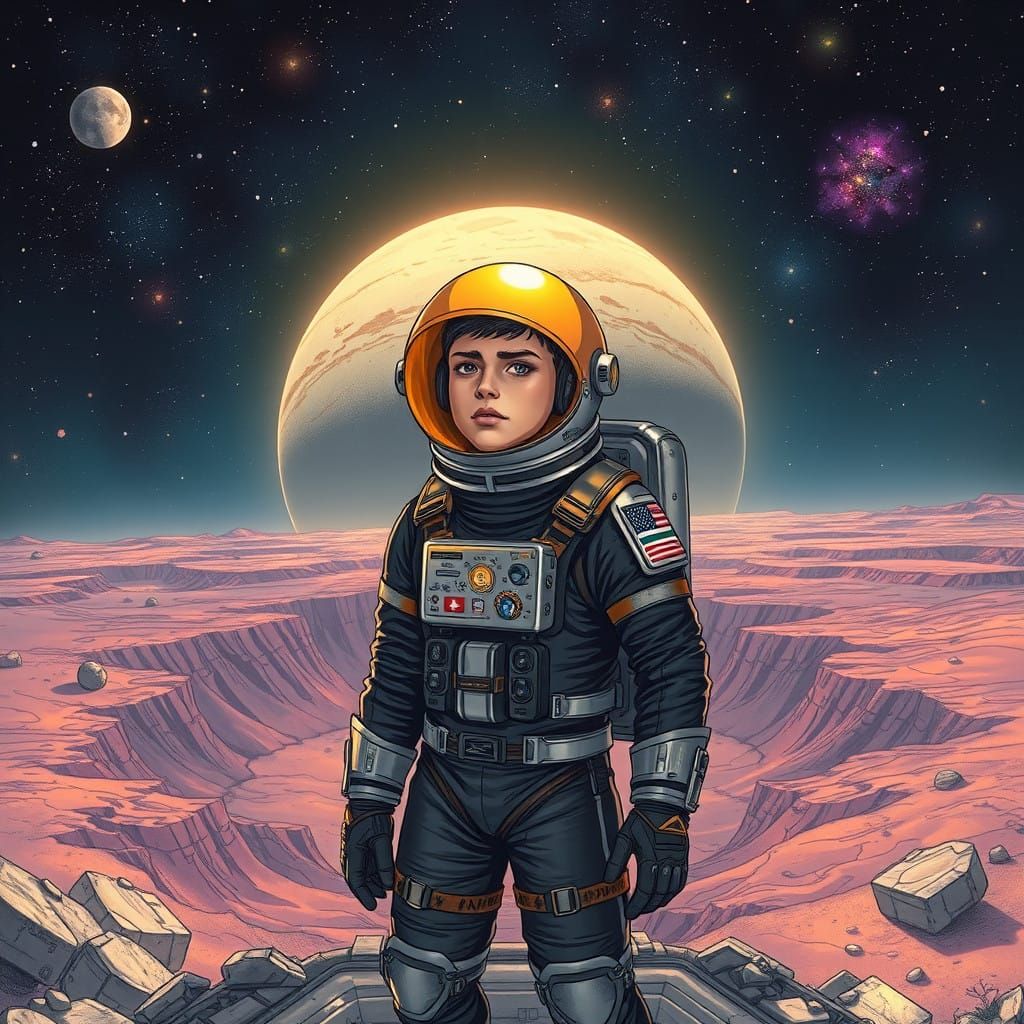 Astronaut in Nebulae
