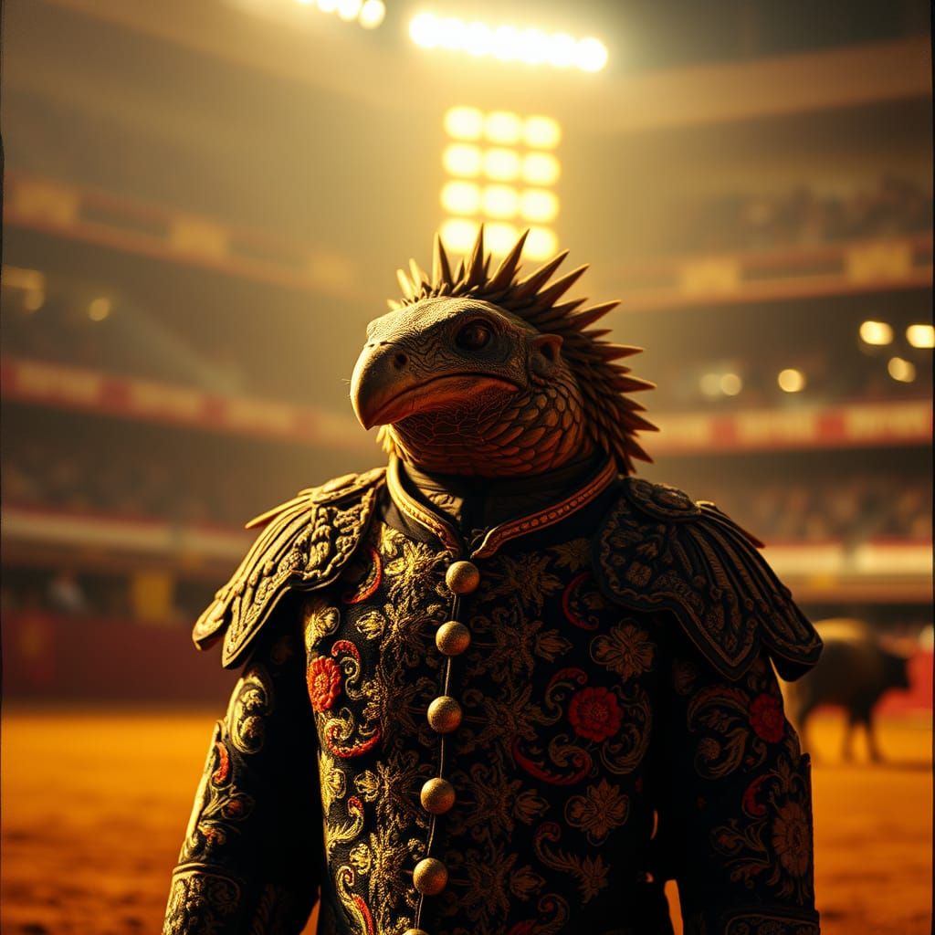 Majestic Pangolin's Final Bullfighting Moment