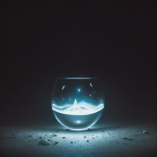 Abstract World: Rain, Ice, Fire, and Crying Child