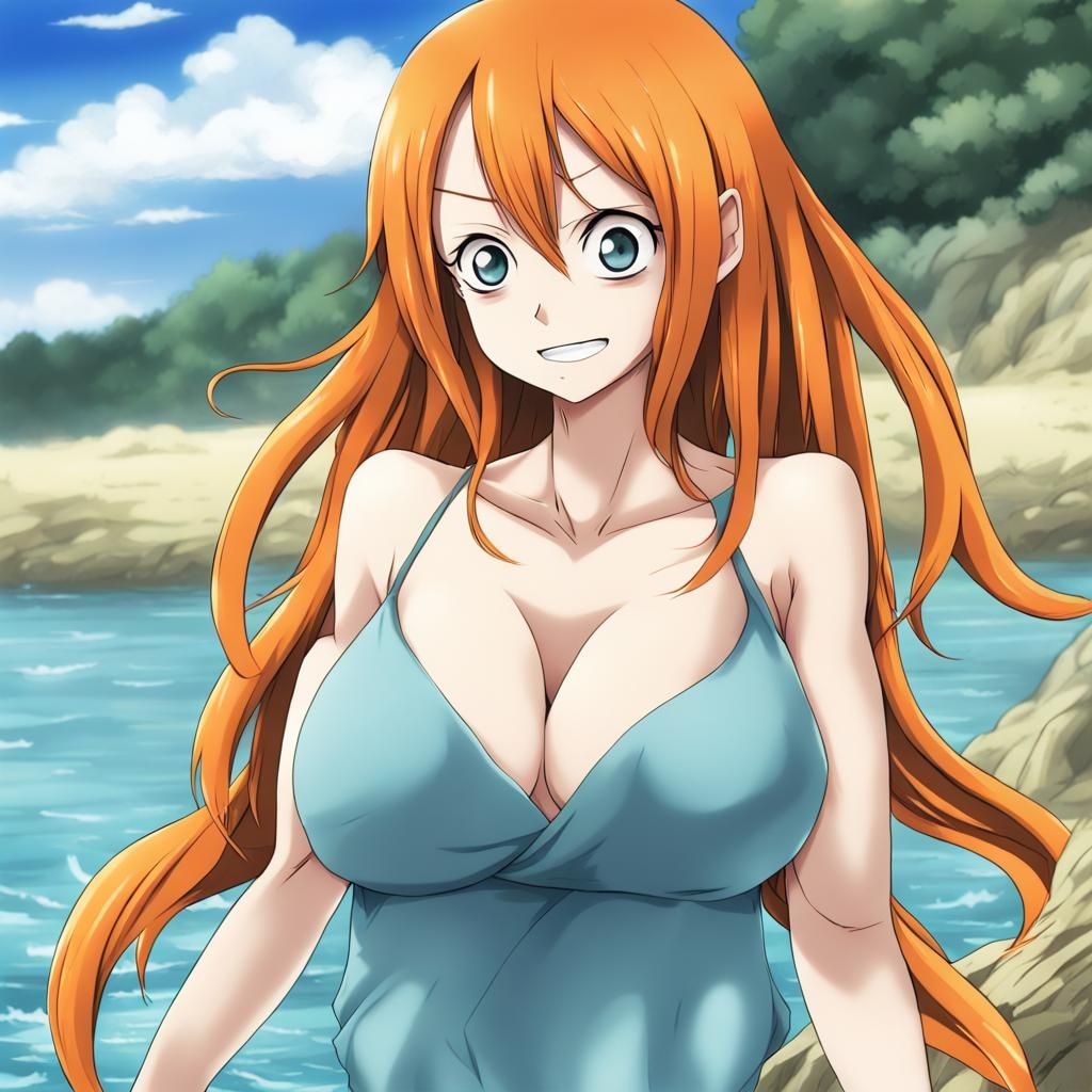 Anime-Style Nude Figure in Manga Key Visual Art