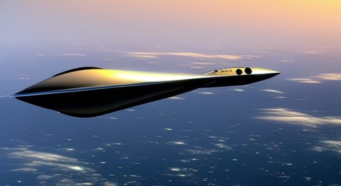 Futuristic Spaceship for Near-Light-Speed Travel