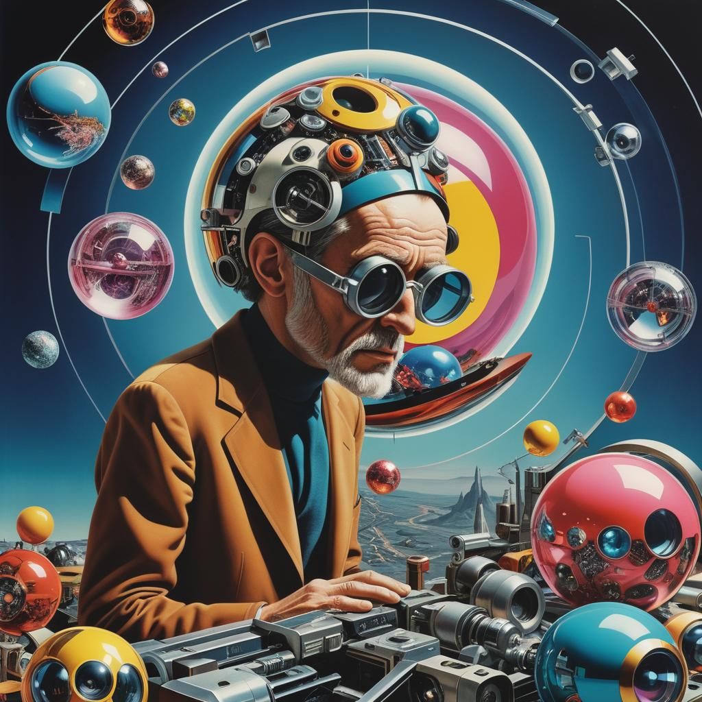 Philosophical Retrofuturism: A Maximalist Movie Poster