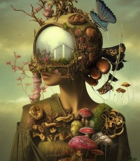 Mushroom Terrarium Girl