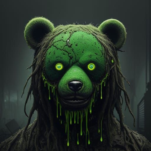 Disturbing Teddy Bear Emerges from a Dali-esque Dream