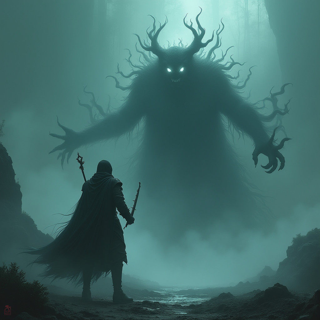 Mystical Warrior Eugene Battles Spectral Entity