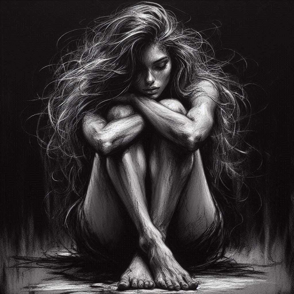 Classic Charcoal Drawing
