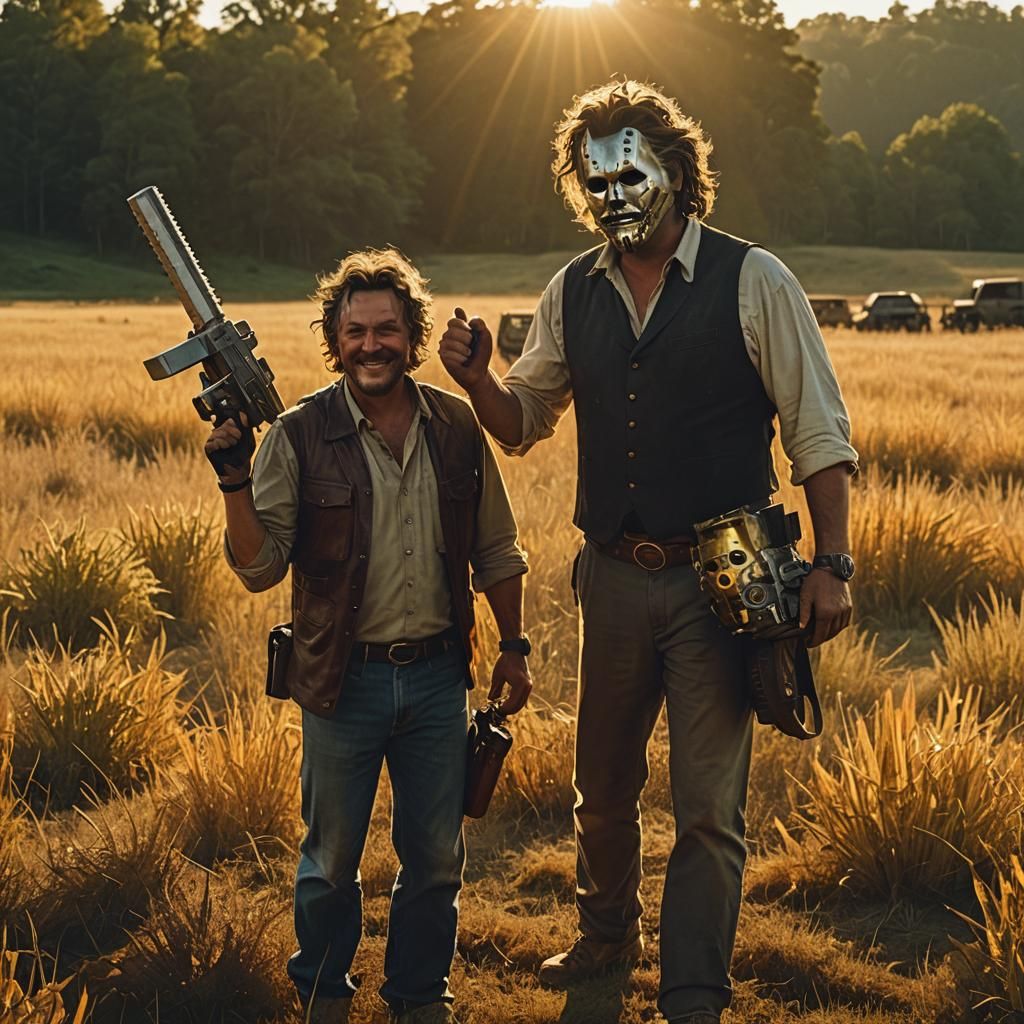 Choptop Sawyer with Infinity Gauntlet: Hyperrealistic Film S...