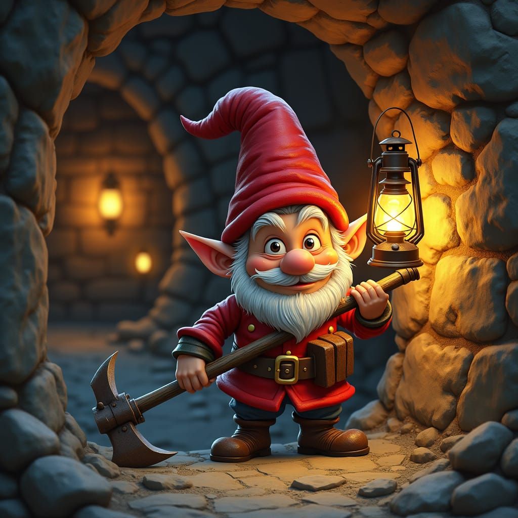 Gnome Unleashes Determination in the Depths