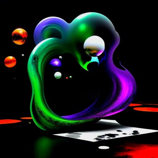 Abstract 3D Art with Organic, Visceral Elements