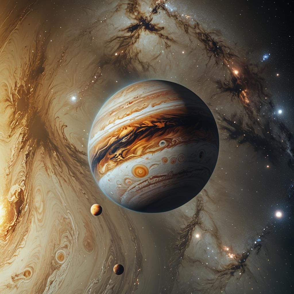 Hot Jupiter Orbiting M-Class Star: Cinematic Film Still