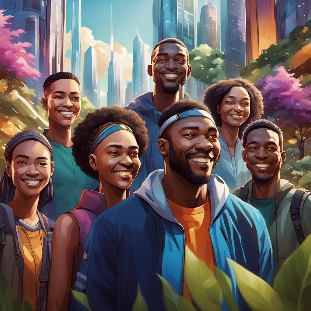 Futuristic Utopia: Unity and Hope in Concept Art