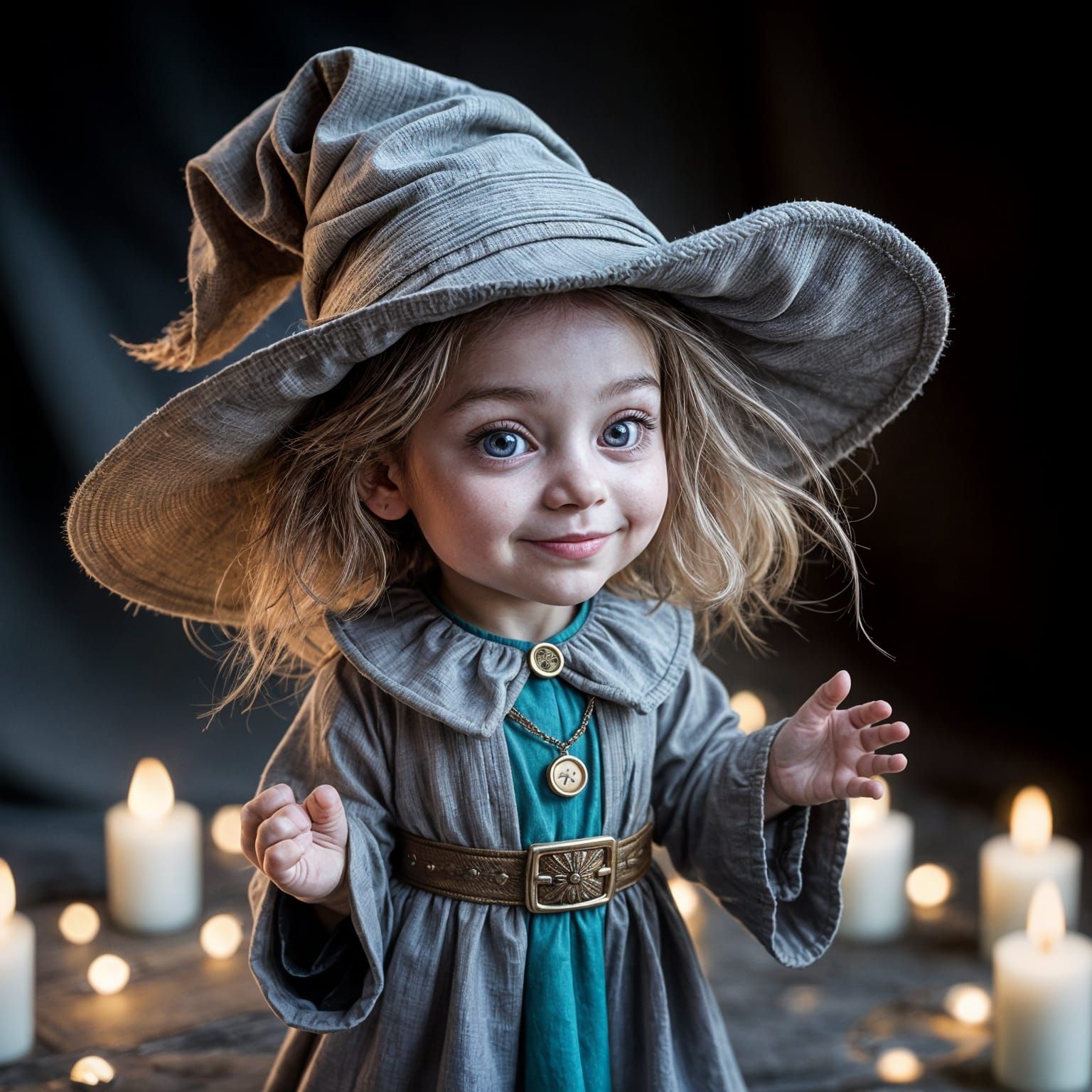 Enchanted Child Wizard in Whimsical Costume