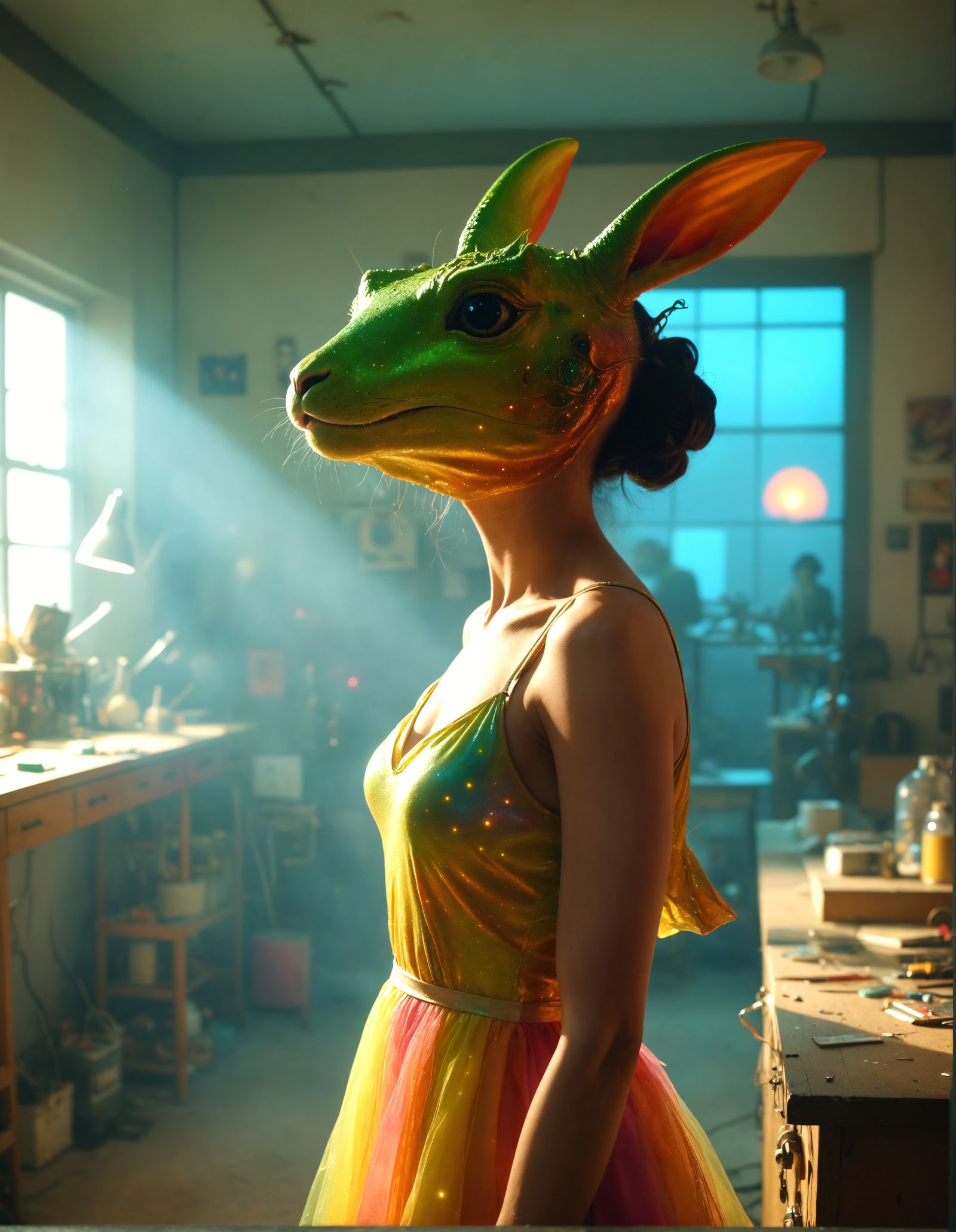 Surreal Exotic Portraits in Hyperrealistic Art Deco Style